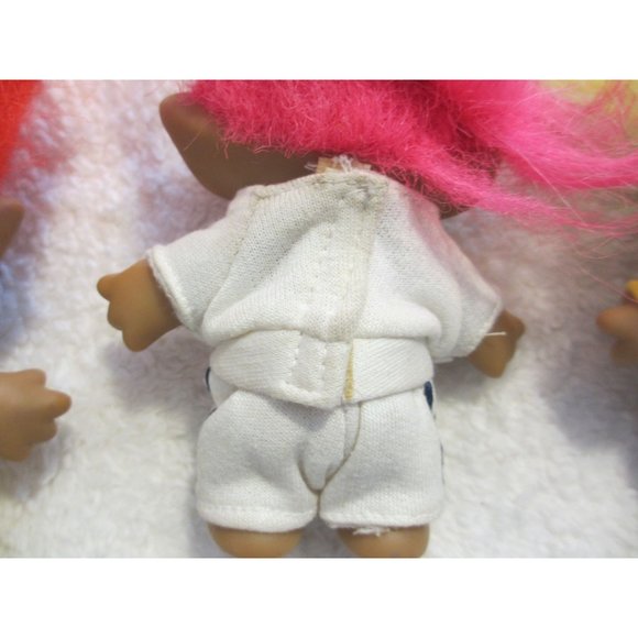 LOT OF 3 PARTIALLY DRESSED TROLL DOLLS BY ACE NOVELTY COMPANY - Picture 7 of 12